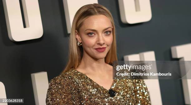 Amanda Seyfried attends the Peacock's "Long Bright River" New York Premiere at Metrograph on March 05, 2025 in New York City.