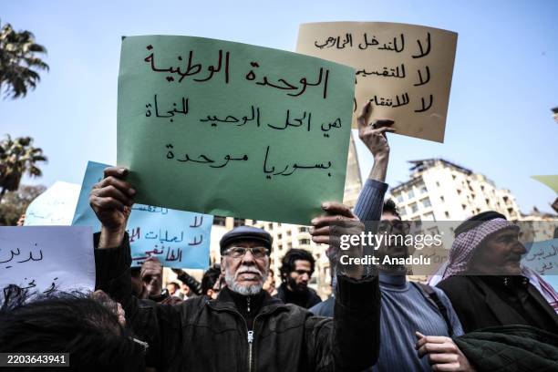 Civil society organizations and activists gather in Marjeh Square to hold a "silent protest" to commemorate the deaths of civilians and security...