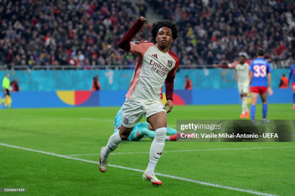FCSB v Olympique Lyonnais - UEFA Europa League 2024/25 Round of 16 First Leg