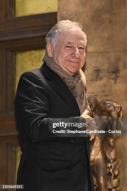 Jean Todt attends the Schiaparelli Womenswear Fall/Winter 2025-2026 show as part of Paris Fashion Week at Musee d'Art Moderne on March 06, 2025 in...