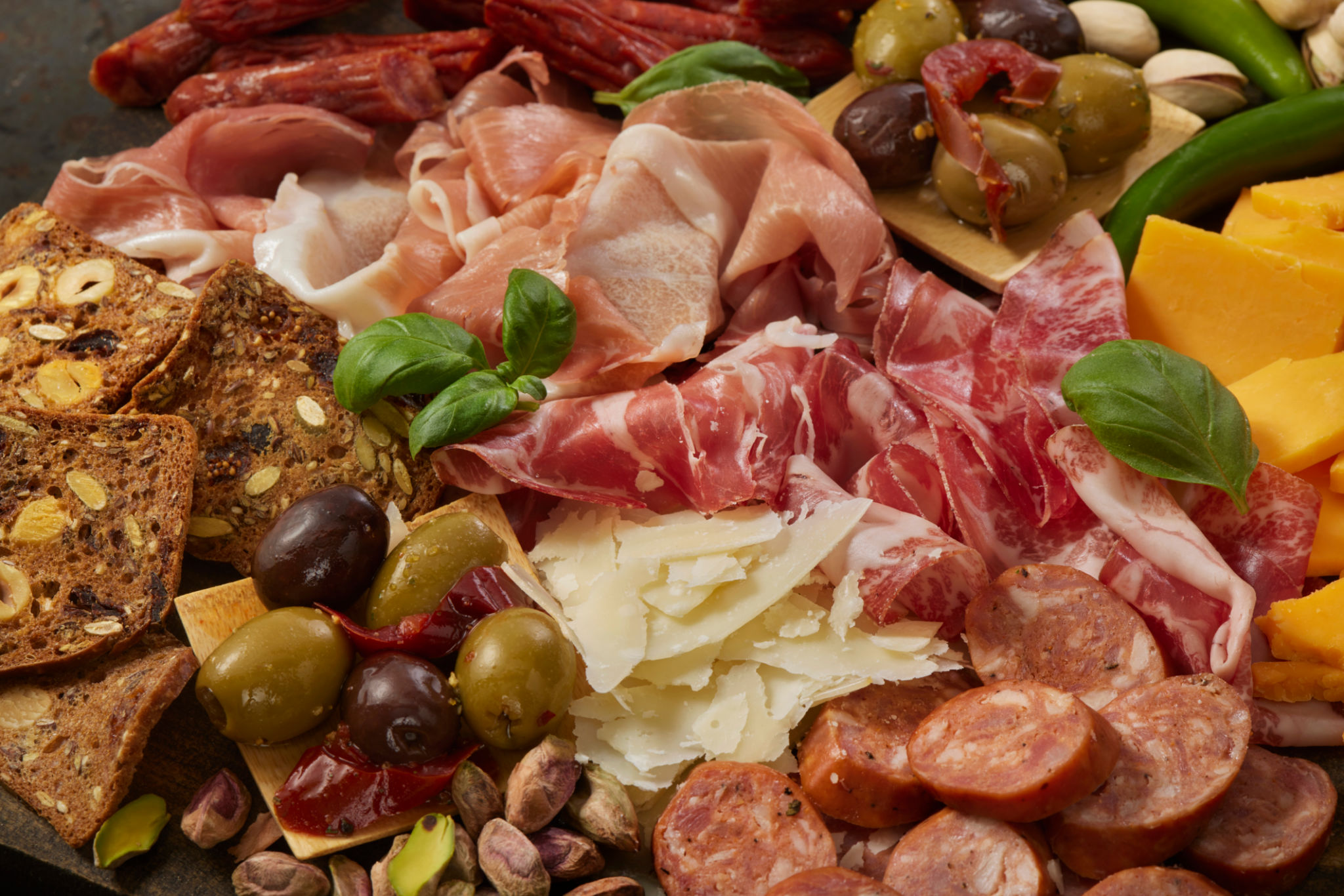 appetizer spread