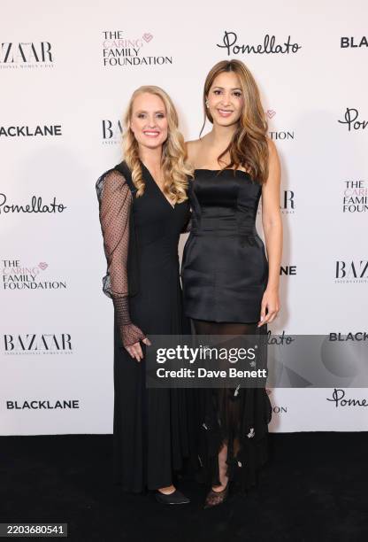 Director of The Caring Family Foundation Katie Beeching and Patricia Caring attend the Harper's Bazaar International Women's Day celebration in...