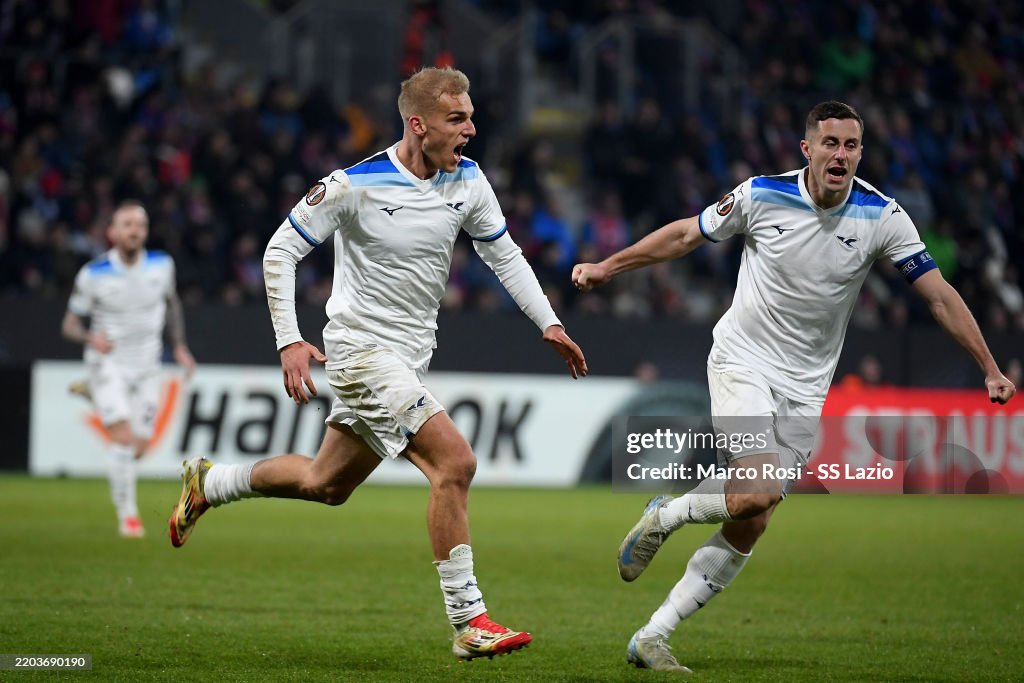 FC Viktoria Plzen v S.S. Lazio - UEFA Europa League 2024/25 Round of 16 First Leg