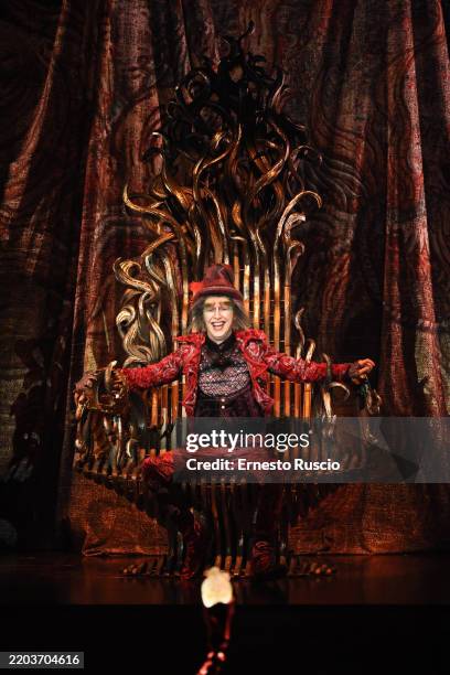 Artist performs at the Cirque Du Soleil "Alegría – In A New Light" show at Grand Chapiteau on March 06, 2025 in Rome, Italy.