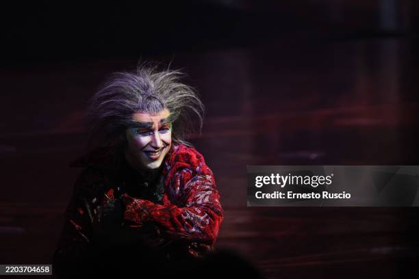 Artist performs at the Cirque Du Soleil "Alegría – In A New Light" show at Grand Chapiteau on March 06, 2025 in Rome, Italy.