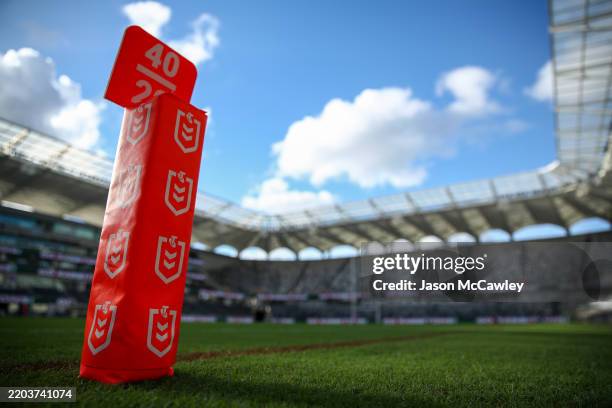 General view prior to the round one NRL match between Dolphins and South Sydney Rabbitohs at CommBank Stadium on March 07, 2025 in Sydney, Australia.