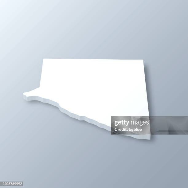 limestone county, alabama. 3d map on gray background - limestone stock illustrations