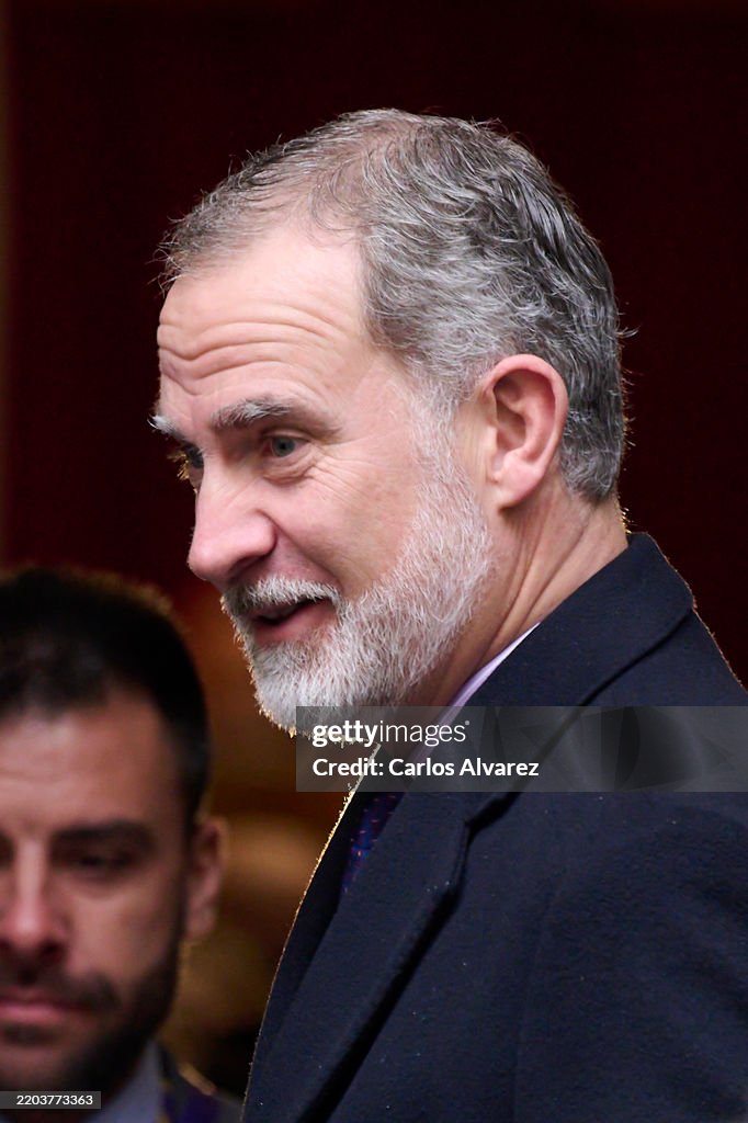 King Felipe of Spain Attends The Traditional Thanksgiving To Medinaceli's Christ