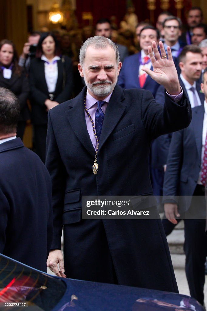 King Felipe of Spain Attends The Traditional Thanksgiving To Medinaceli's Christ