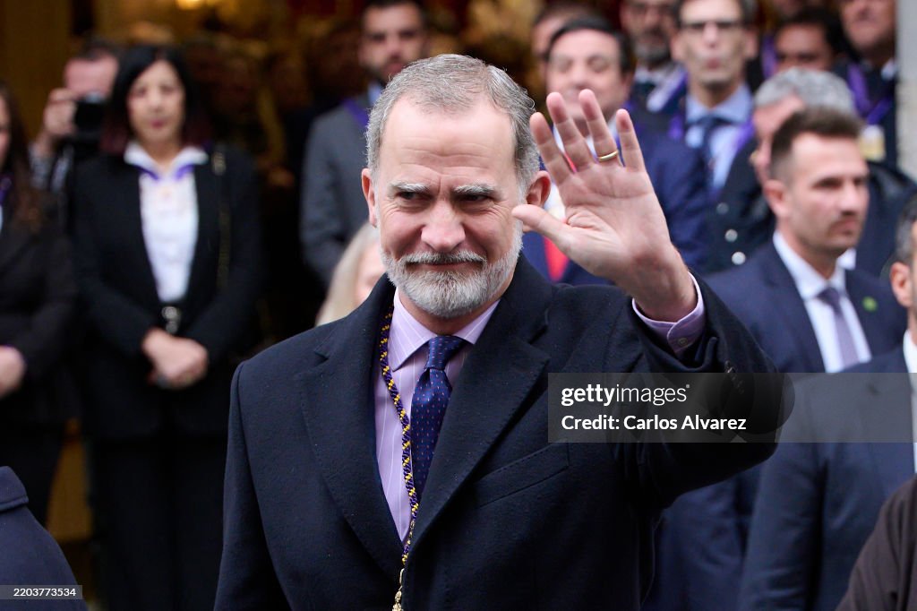 King Felipe of Spain Attends The Traditional Thanksgiving To Medinaceli's Christ