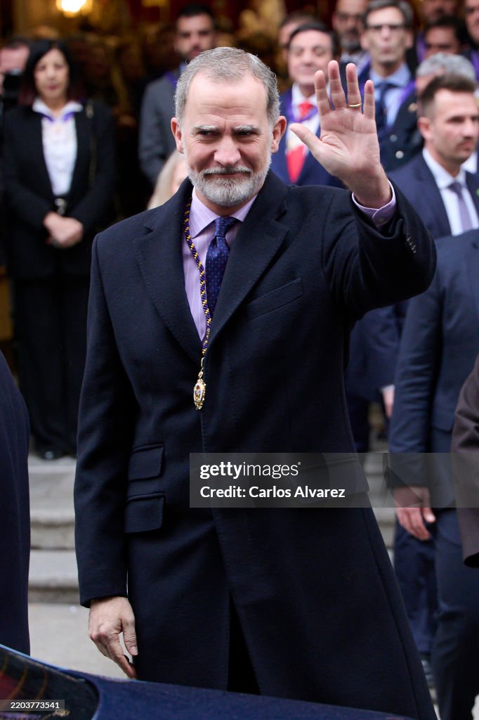 King Felipe of Spain Attends The Traditional Thanksgiving To Medinaceli's Christ