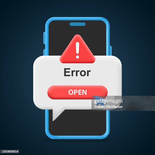 Code Error Message Graphic Error Message Vector Illustration High-Res Vector Graphic - Getty Images
