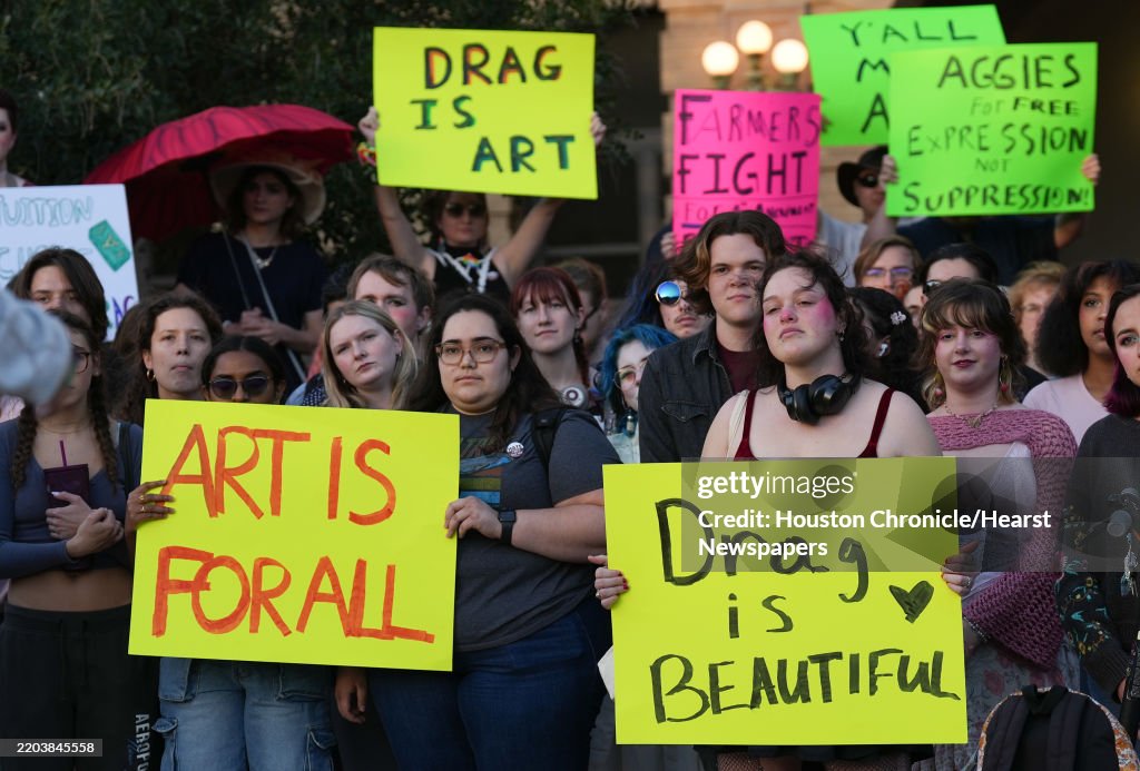 Protest over the cancellation of Draggieland and other drag shows on Texas A&M campus