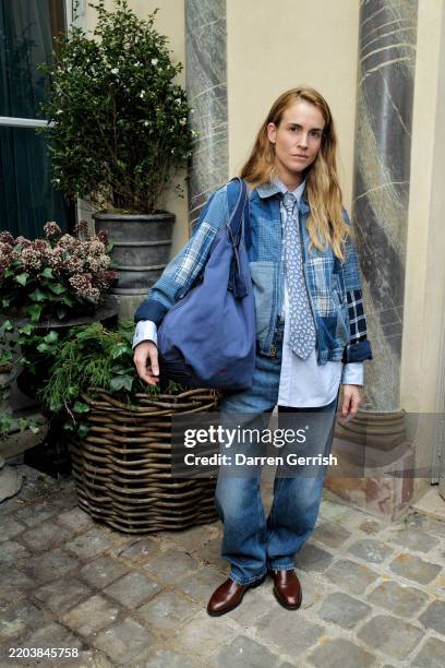 Blanca Miro wearing Polo Ralph Lauren, attends the Polo Ralph Lauren Fall/Winter 2025 Womenswear Collection presentation during Paris Fashion Week on...