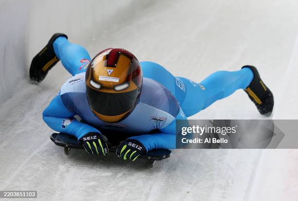 Skeleton Racing Italian 116 Amedeo Bagnis Photos & High Res Pictures - Getty Images