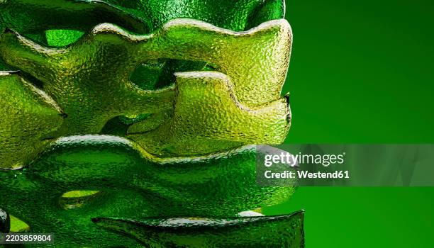 Sentient Green Shape Abstract Green Geometrical Shapes In A 3d Render Background High-Res ...