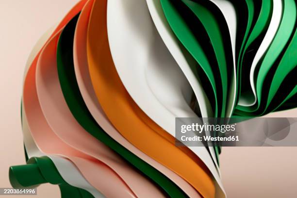 Multi Colored Wavy Pattern Abstract Background High-Res Vector Graphic ...