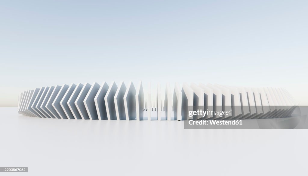 Abstract Rendering Structure Abstract 3d Architectural Render With White Geometric Structures ...