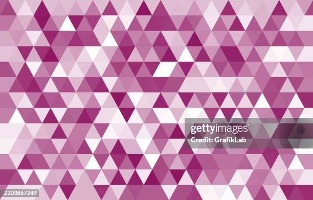 modern pink triangular geometric pattern - blush background stock illustrations