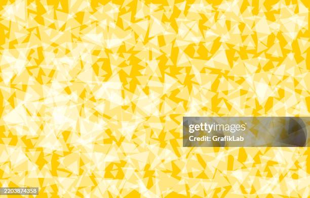 yellow white geometric abstract pattern with triangles - yellow stone background stock illustrations