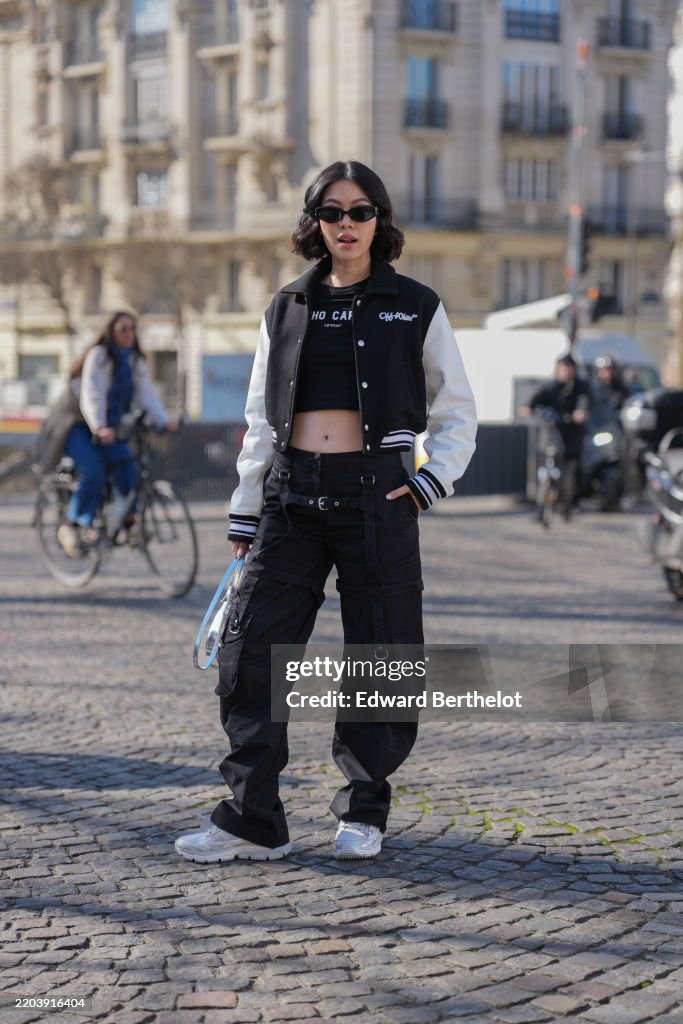Street Style - Paris Fashion Week - Womenswear Fall/Winter 2025/2026 - Day Four