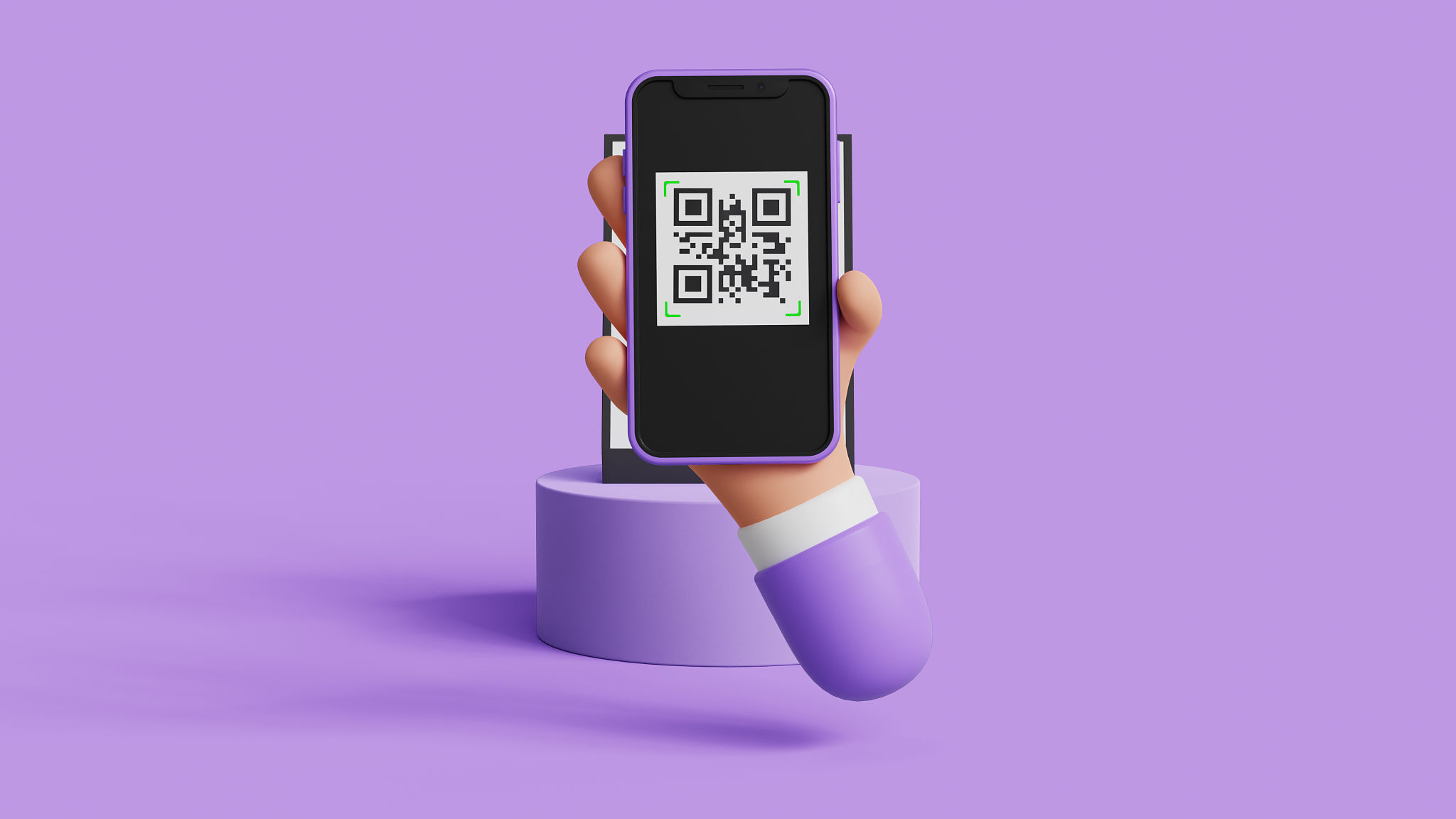 3D hand using smartphone to scan QR code for payment or order menu. Digital payment transfer, smart technology, pay online, fintech, credit card, bank app. 3D illustration 3D hand using smartphone to scan QR code for payment or order menu. Digital payment transfer, smart technology, pay online, fintech, credit card, bank app. 3D illustration
