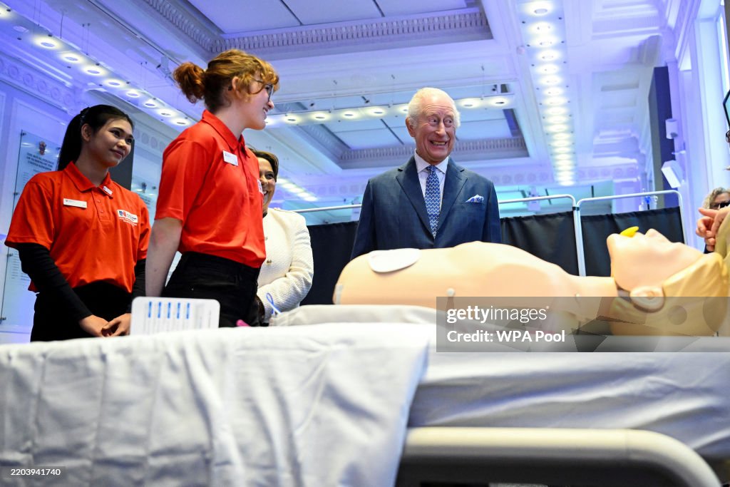 The King Attends A Celebration Of The 1000th RCN King's Nursing Cadet