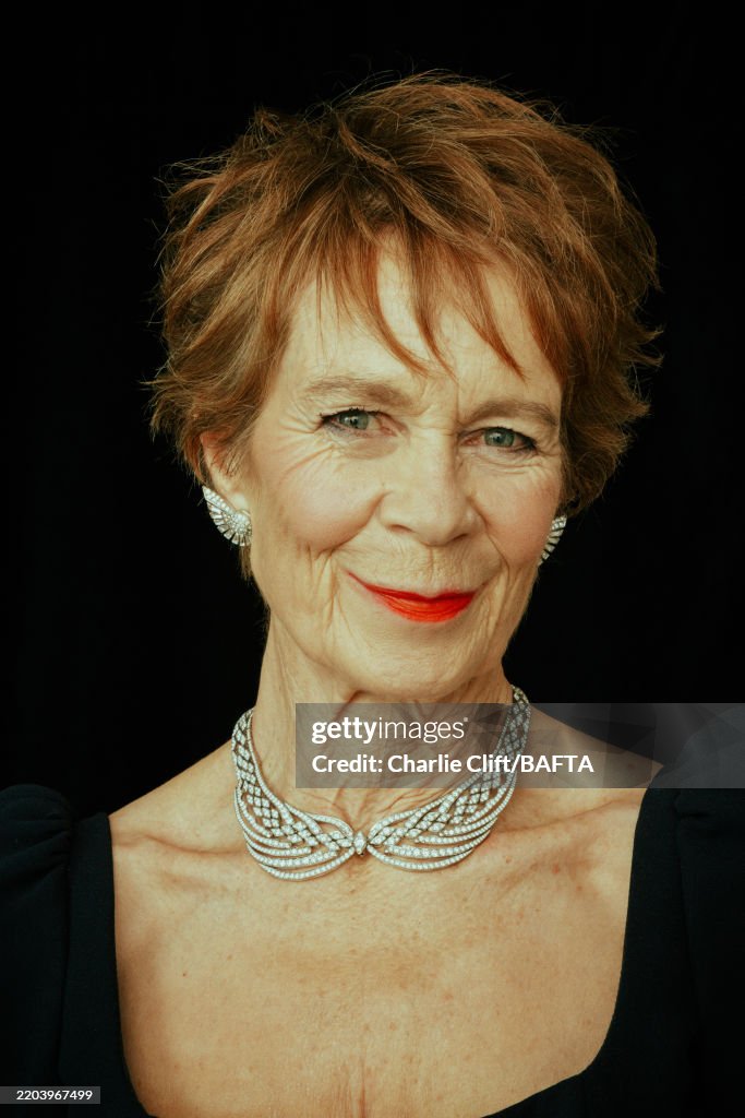 Imrie Actor Celia Imrie is photographed backstage at the 2025 EE BAFTA Film ...