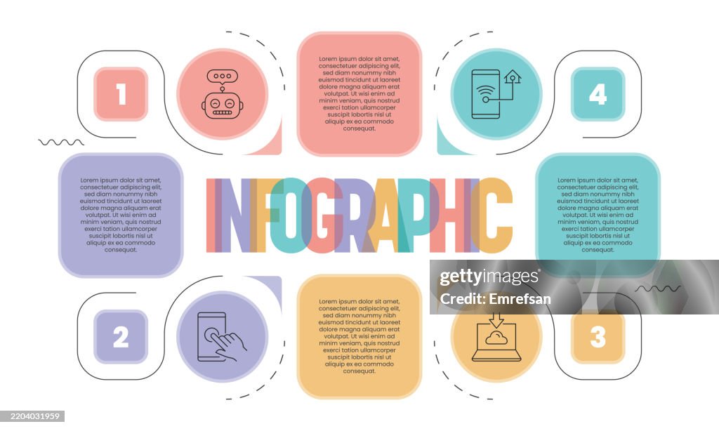 Futuristic Technology Infographic Ai Cloud Computing Digital Innovation ...