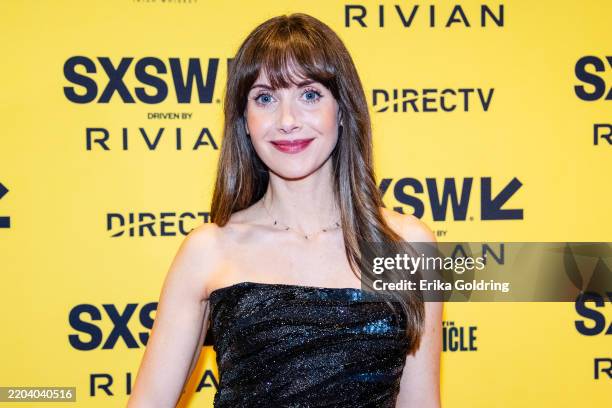 Actor Allison Brie attends Together Texas Premiere during SXSW 2025 at Paramount Theatreon March 07, 2025 in Austin, Texas.
