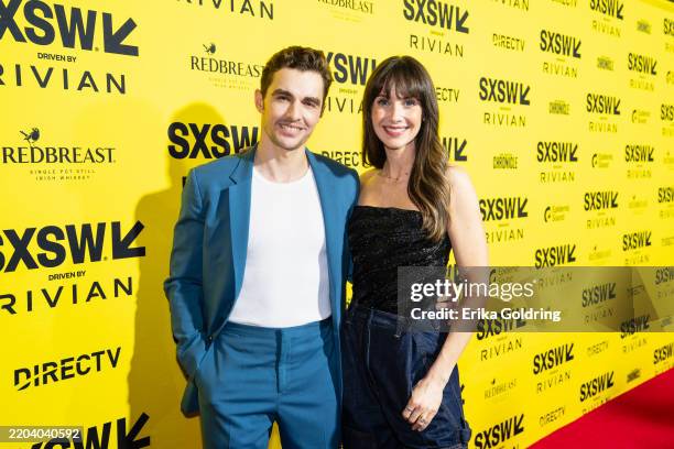 Actors Dave Franco and Allison Brie attend Together Texas Premiere during SXSW 2025 at Paramount Theatre on March 07, 2025 in Austin, Texas.