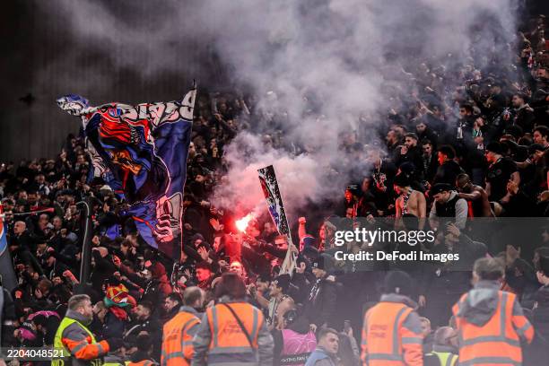 Liverpool Pyro 23,259 Football Stadium With Cheering Fans Stock Photos, High-Res ...