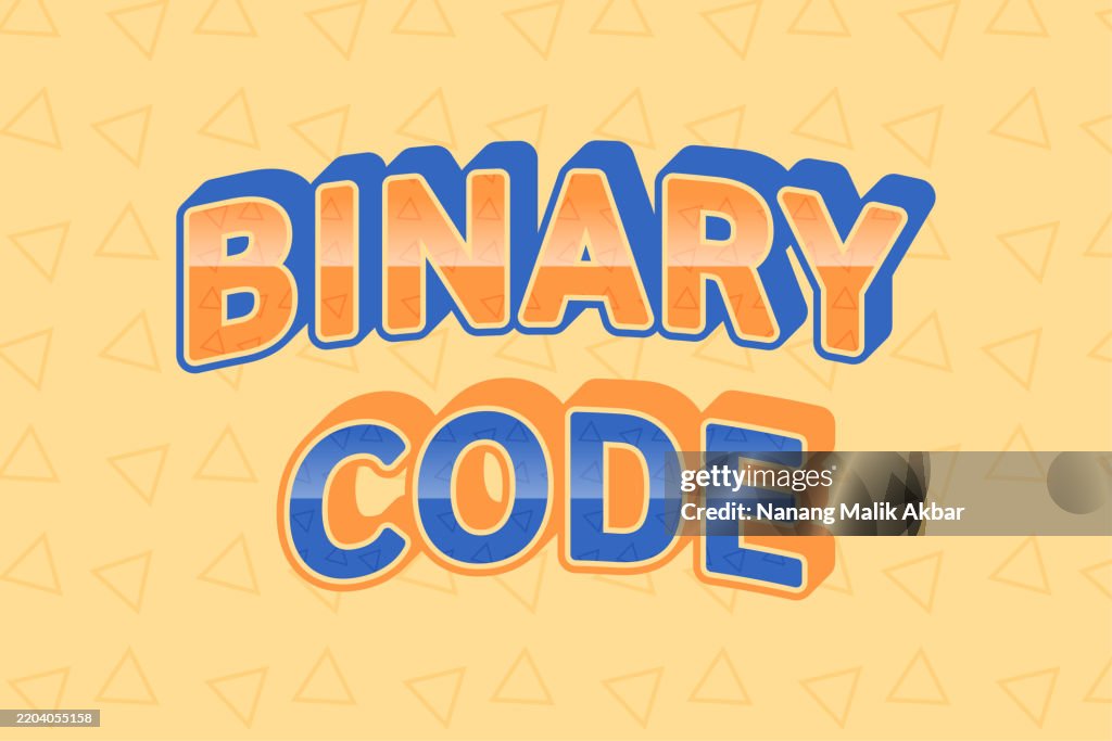 Binary Code Editable Text Effect Text Can Be Changed In Graphic Styles ...