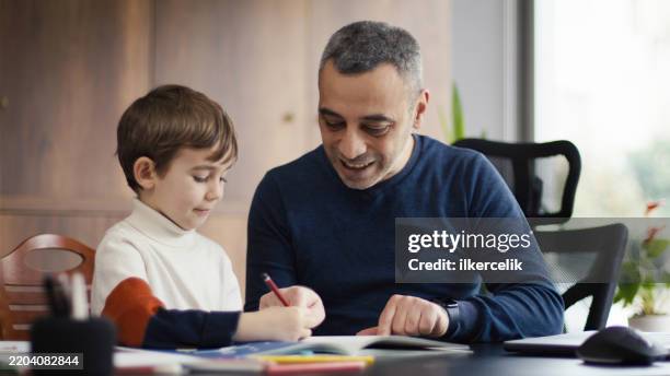 father and child son painting coloring pages - hd paint stock pictures, royalty-free photos & images