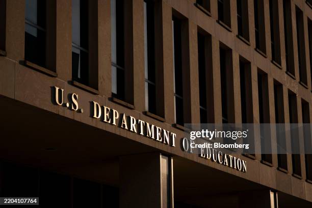 The US Department of Education headquarters in Washington, DC, US, on Wednesday, March 12, 2025. The Education Department is pushing to terminate...