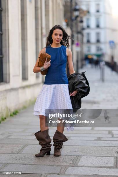 Street Leopard Asymmetrical Weave Turtleneck Tops Street Leopard Asymmetrical Weave Turtleneck Tops