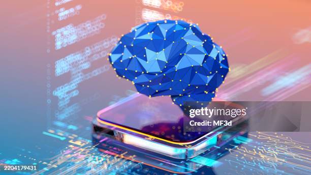 digital brains, cpu with code. machine learning concepts. digital transformation and big data. ai - artificial intelligence , quantum computing. - brain hack stock pictures, royalty-free photos & images