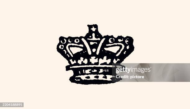 stockillustraties, clipart, cartoons en iconen met the crown of queen victoria xxl - kroon hoofddeksel