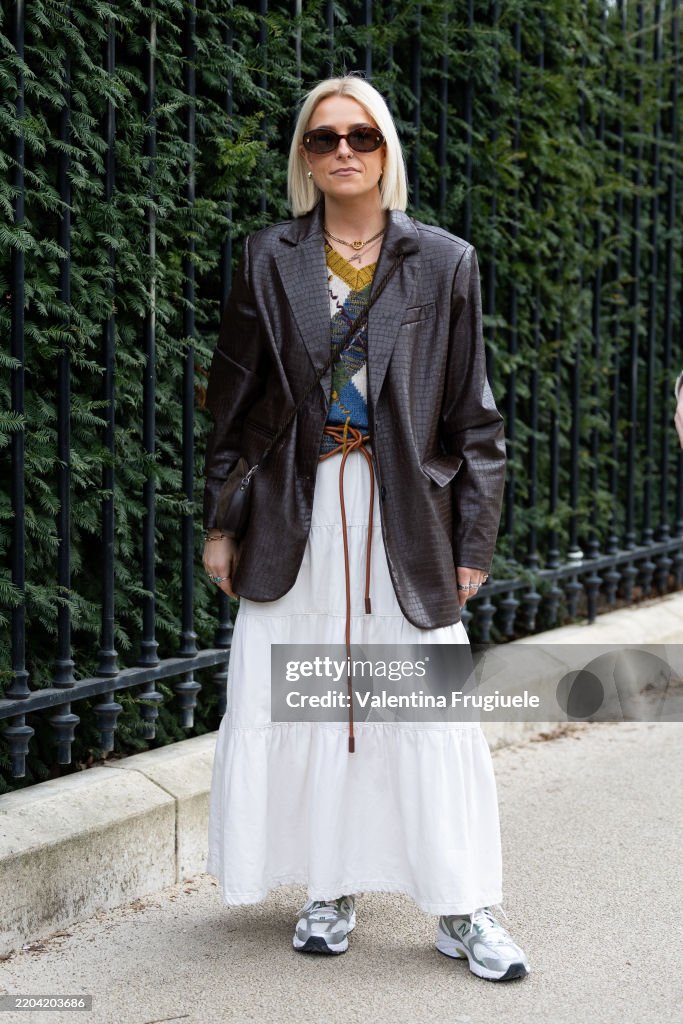 Street Style - Paris Fashion Week - Womenswear Fall/Winter 2025/2026 - Day Seven