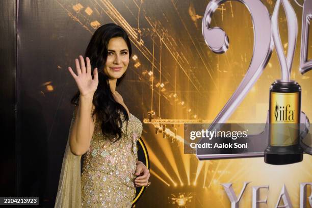 Katrina Kaif attends the green carpet at the NEXA IIFA Awards at Jaipur Exhibition and Convention Centre on March 09, 2025 in Jaipur, India.