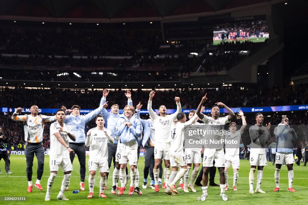 Atletico de Madrid v Real Madrid C.F. - UEFA Champions League 2024/25 Round of 16 Second Leg