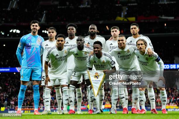 Real Madrid line up Thibaut Courtois, Raul Asencio, Aurelien Tchouameni, Antonio Rudiger, Federico Valverde, Jude Bellingham, Rodrygo Goes, Ferland...