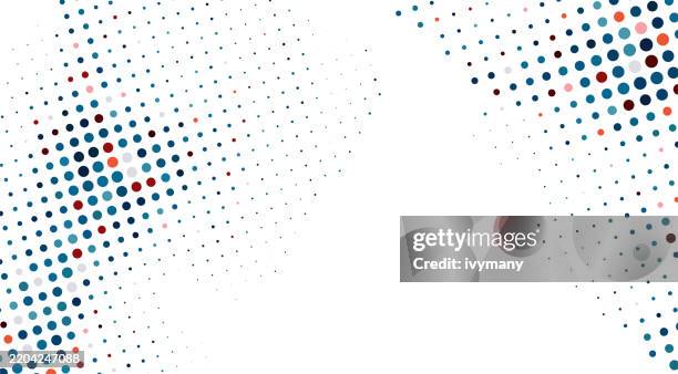abstract blue pixelated half tone polka dots textured background - blue vintage wallpaper stock illustrations