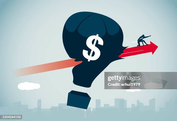 winning - blimp stock illustrations