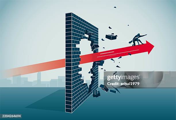 faustschlag - baustellenabsperrung stock-grafiken, -clipart, -cartoons und -symbole