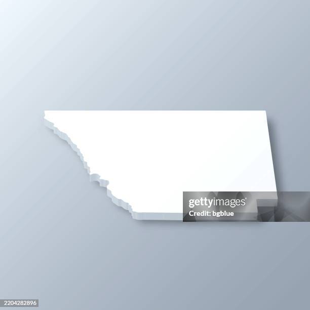 larimer county, colorado. 3d map on gray background - fort collins stock illustrations