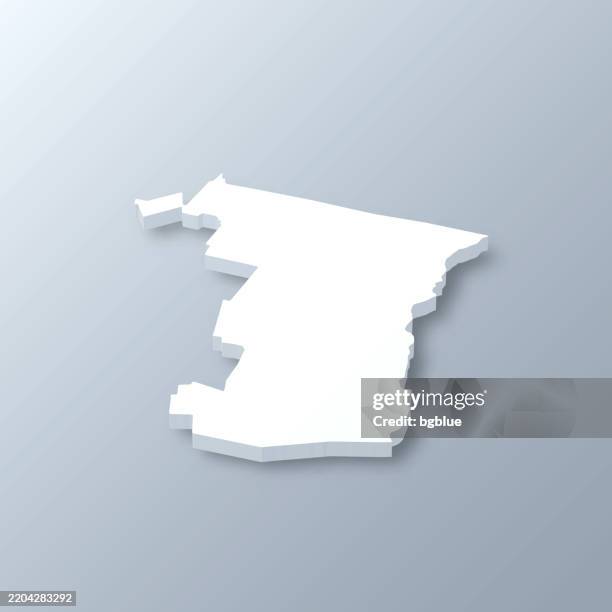 windsor county, vermont. 3d map on gray background - woodstock vermont stock illustrations