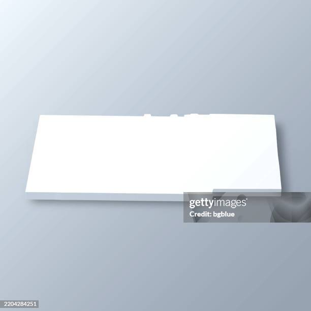 miller county, georgia. 3d map on gray background - miller stock illustrations