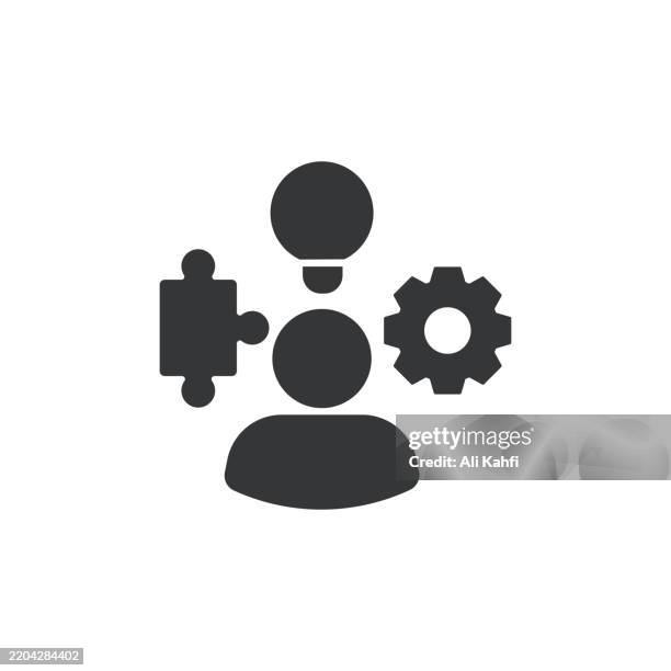 ability glyph solid icon. solid icon that can be applied anywhere, simple, pixel perfect and modern style. - efficiency stock illustrations