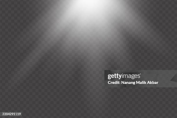 sunlight or flare light effect with transparent background - laser stock illustrations